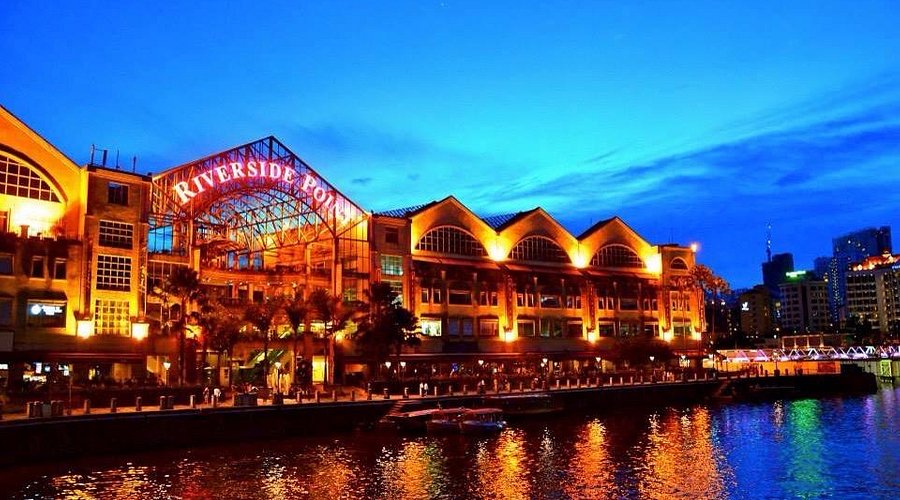Clarke Quay Nightlife and River Views