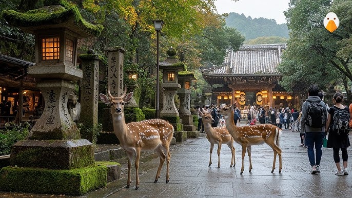 Nara Deer and Ancient Temples