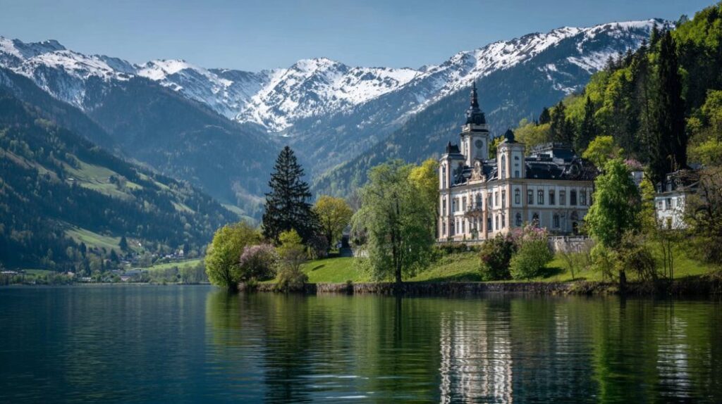 The Austrian Alps Scenic Majesty