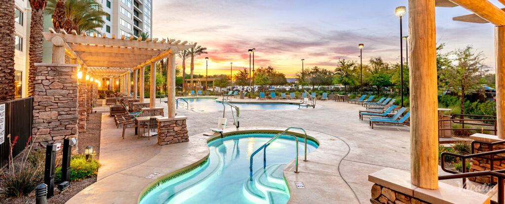 Outdoor Pool and Relaxation Areas